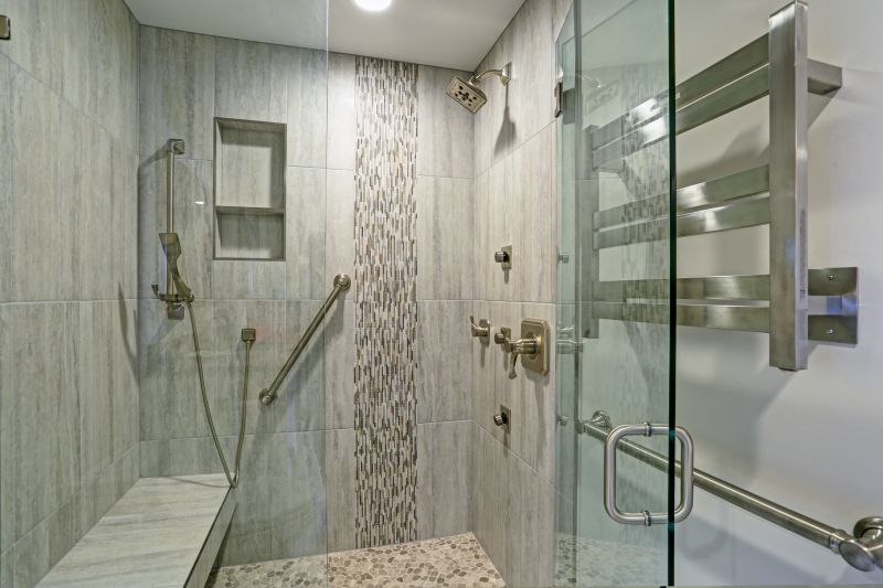 Elegant Tile Patterns in Contemporary Showers